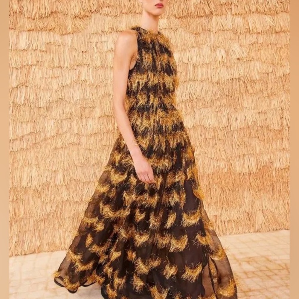 NEW NWT Ulla Johnson Artem Gown Celeste Silk Organza Dress $3200 Runway - Picture 3 of 16